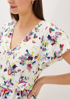 Lorel Floral Asymmetric Hem Dress -Floral Und Chic 200217931 05 lorel floral asymmetric hem dress