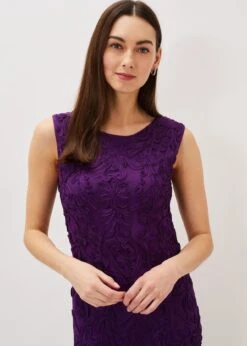 Orelia Tapework Lace Dress -Floral Und Chic 205534700 04 orelia tapework lace dress