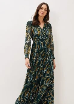 Carmen Pleated Maxi Dress -Floral Und Chic 206768587 05 carmen pleated maxi dress