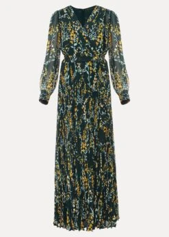 Carmen Pleated Maxi Dress -Floral Und Chic 206768587 99 carmen pleated maxi dress