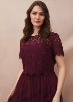 Kiera Lace Tulle Maxi Dress 12 Kiera Lace Tulle Maxi Dress -Floral Und Chic 208727720 04 kiera lace tulle maxi dress