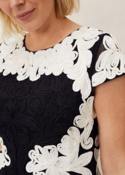 Nori Tapework Lace Fitted Dress -Floral Und Chic 208730287 05 nori tapework lace fitted dress