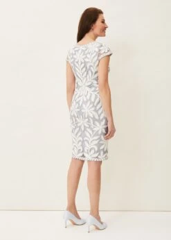 Isobel Tapework Lace Fitted Dress -Floral Und Chic 208933927 02 isobel tapework lace fitted dress