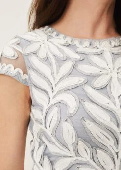 Isobel Tapework Lace Fitted Dress -Floral Und Chic 208933927 05 isobel tapework lace fitted dress