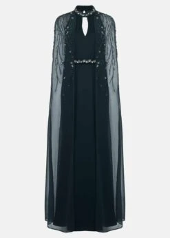 Kacy Beaded Cape Dress -Floral Und Chic 220041891 99 kacy beaded cape dress