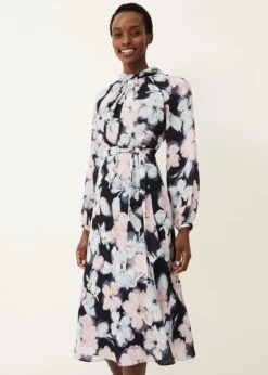 Ella Floral Print Dress -Floral Und Chic 220348466 03 ella floral print dress
