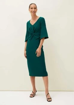 Layla Bow Midi Dress -Floral Und Chic 220381832 03 layla bow midi dress