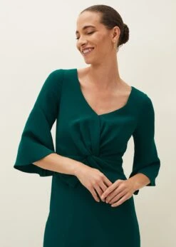 Layla Bow Midi Dress -Floral Und Chic 220381832 04 layla bow midi dress