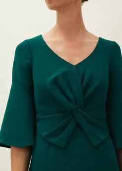 Layla Bow Midi Dress -Floral Und Chic 220381832 05 layla bow midi dress