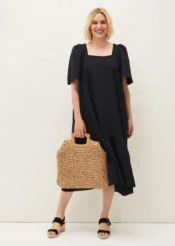Claria Linen Midi Dress