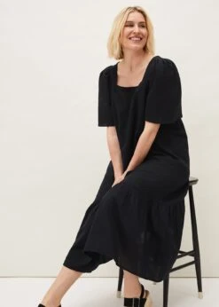 Claria Linen Midi Dress -Floral Und Chic 220453050 05 claria linen midi dress