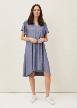 Danica Linen Swing Dress -Floral Und Chic 220454027 03 danica linen swing dress