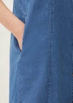 Kiah Puff Sleeve Denim Dress -Floral Und Chic 220462354 05 kiah puff sleeve denim dress