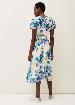 Jana Abstract Print Midi Dress -Floral Und Chic 220481996 02 jana abstract print midi dress