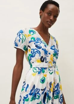 Jana Abstract Print Midi Dress -Floral Und Chic 220481996 04 jana abstract print midi dress