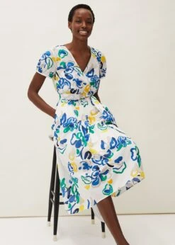 Jana Abstract Print Midi Dress -Floral Und Chic 220481996 05 jana abstract print midi dress