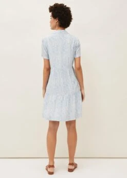 Penele Brushstroke Print Shirt Dress -Floral Und Chic 220521408 02 penele brushstroke print shirt dress