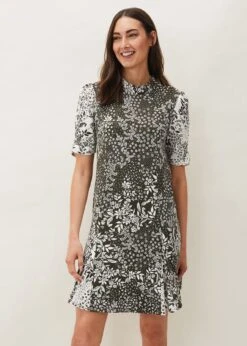 Alva Mixed Print Dress