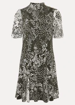 Alva Mixed Print Dress -Floral Und Chic 220550820 99 alva mixed print dress