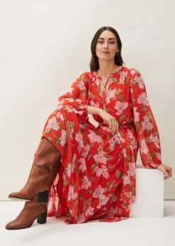 Philippa Floral Chiffon Maxi Dress -Floral Und Chic 220558460 05 philippa floral chiffon maxi dress