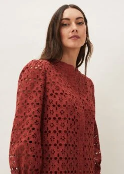 Rihanna Broderie Tunic Dress -Floral Und Chic 220587130 04 rihanna broderie tunic dress