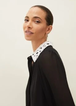 Norah Collar Detail Swing Dress -Floral Und Chic 220591050 04 norah collar detail swing dress