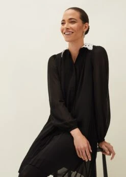 Norah Collar Detail Swing Dress -Floral Und Chic 220591050 05 norah collar detail swing dress