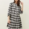 Meriah Check Swing Dress -Floral Und Chic 220620836 01 meriah check swing dress