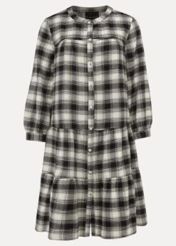 Meriah Check Swing Dress -Floral Und Chic 220620836 99 meriah check swing dress