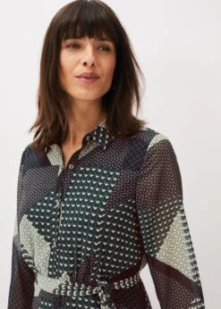 Alaina Print Shirt Dress -Floral Und Chic 220622493 06 alaina print shirt dress