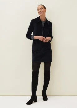 Kirsty Corduroy Zip Front Dress