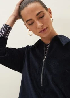 Kirsty Corduroy Zip Front Dress 11 Kirsty Corduroy Zip Front Dress -Floral Und Chic 220625351 04 kirsty corduroy zip front dress