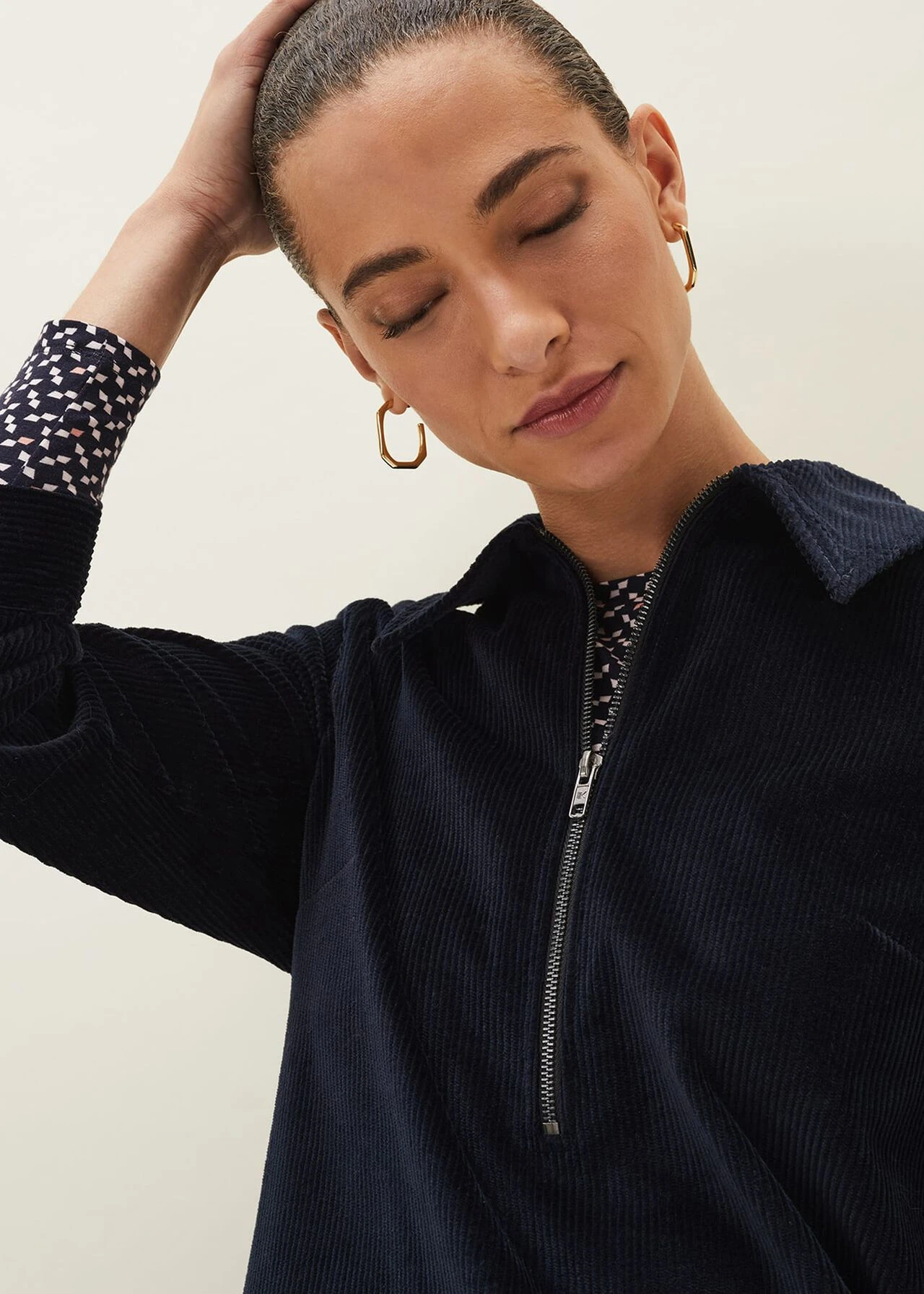 Kirsty Corduroy Zip Front Dress 6 Kirsty Corduroy Zip Front Dress – Bild 4