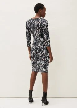 Bryony Abstract Print Jersey Dress -Floral Und Chic 220653000 02 bryony abstract print jersey dress