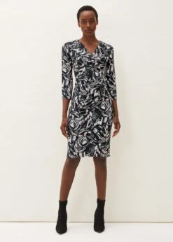 Bryony Abstract Print Jersey Dress -Floral Und Chic 220653000 03 bryony abstract print jersey dress