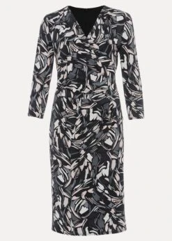 Bryony Abstract Print Jersey Dress -Floral Und Chic 220653000 99 bryony abstract print jersey dress
