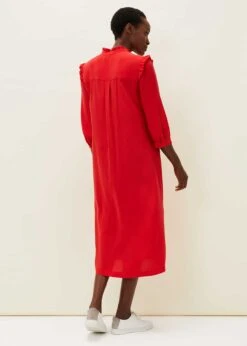 Nivana Frill Shirt Midi Dress 9 Nivana Frill Shirt Midi Dress -Floral Und Chic 220664250 02 nivana frill shirt midi dress