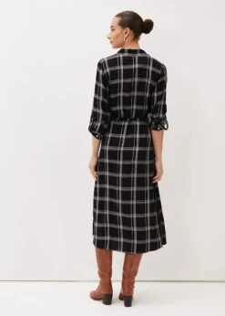 Bernadette Check Midi Dress -Floral Und Chic 220665230 02 bernadette check midi dress