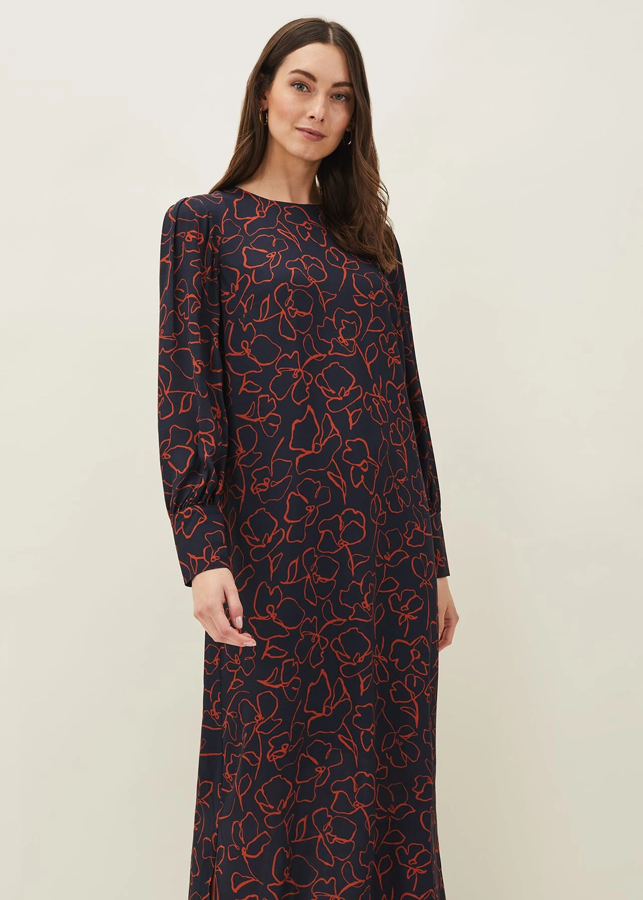 Cosmo Abstract Print Midi Dress 5 Cosmo Abstract Print Midi Dress – Bild 3