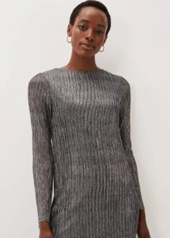 Alix Plisse Midi Dress -Floral Und Chic 220679065 04 alix plisse midi dress