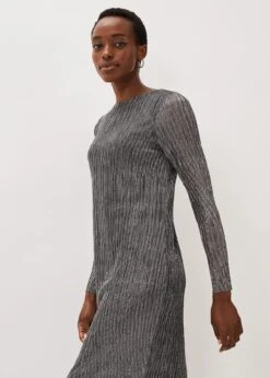 Alix Plisse Midi Dress -Floral Und Chic 220679065 06 alix plisse midi dress