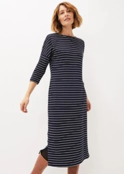 Cecile Stripe Midi Jersey Dress -Floral Und Chic 220709287 03 cecile stripe midi jersey dress