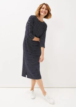Cecile Stripe Midi Jersey Dress -Floral Und Chic 220709287 07 cecile stripe midi jersey dress