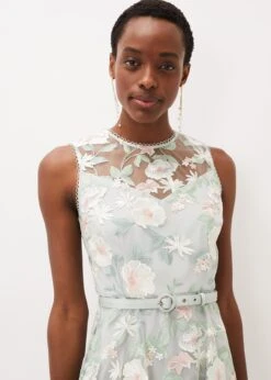 Aria Embroidered Fit And Flare Dress -Floral Und Chic 220712479 04 aria embroidered fit and flare dress