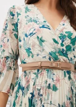 Dani Floral Pleated Midi Dress -Floral Und Chic 220718951 06 dani floral pleated midi dress