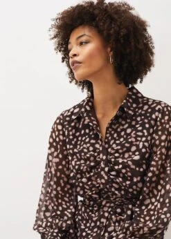 Libby Spot Print Midi Dress -Floral Und Chic 220722327 04 libby spot print midi dress