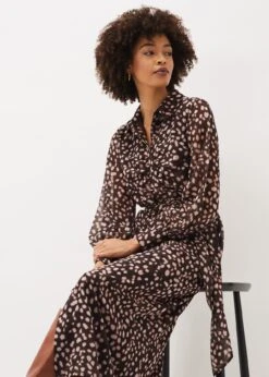 Libby Spot Print Midi Dress -Floral Und Chic 220722327 05 libby spot print midi dress