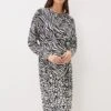 Kora Animal Print Dress -Floral Und Chic 220746000 01 kora animal print dress