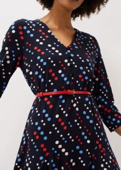 Marya Spot Jersey Dress -Floral Und Chic 220747493 04 marya spot jersey dress