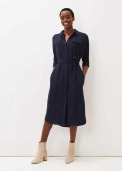 Maxine Belted Shirt Dress -Floral Und Chic 220750351 03 maxine belted shirt dress